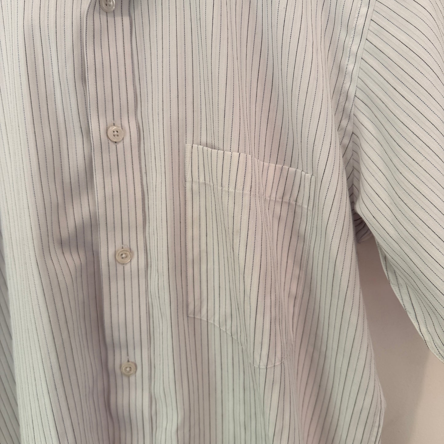 Geoffrey Beene Fitted Short Sleeve Shirt Size 39