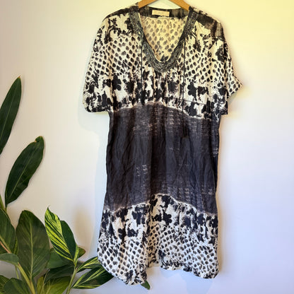 Verge Maxwell Tunic Dress - Cotton / Silk Blend - 51cm U/Arm