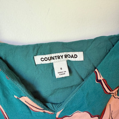 COUNTRY ROAD Floral Print Tank Top - Size 8 *As New*