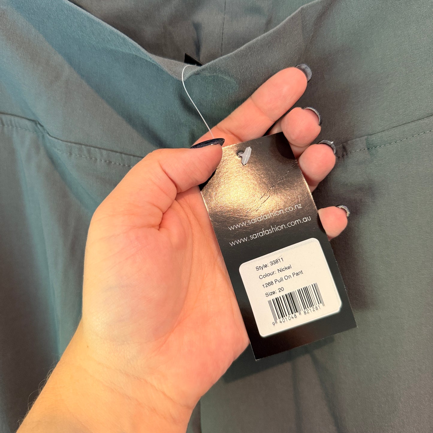 Sara Pull On Pants Nickel Grey