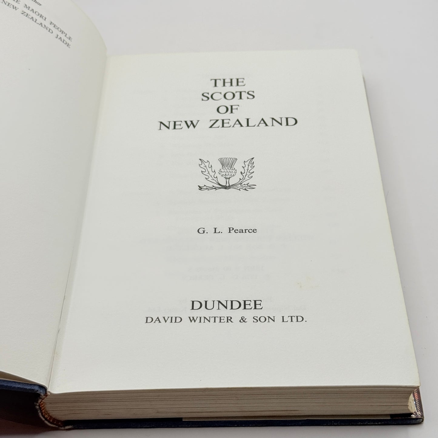 The Scots of New Zealand by G.L. Pearce