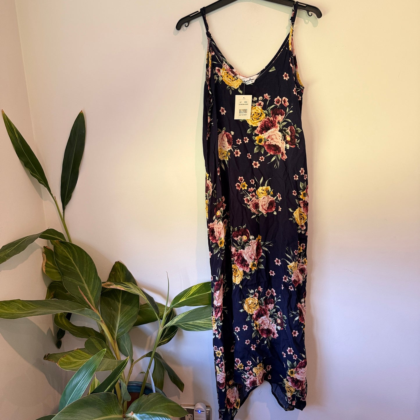 Cherry Lane Australia Strappy Maxi Dress Floral Navy