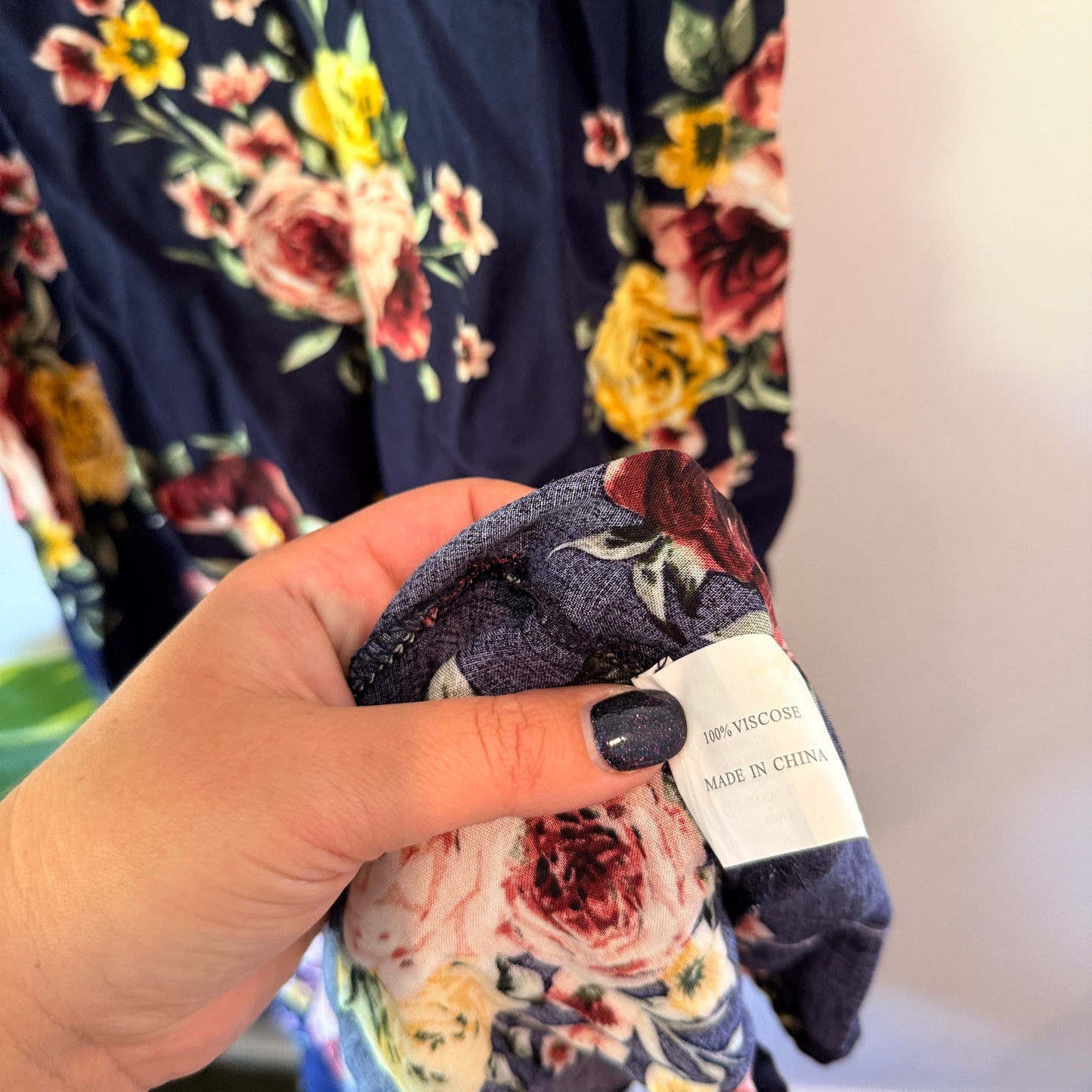 Cherry Lane Australia Strappy Maxi Dress Floral Navy