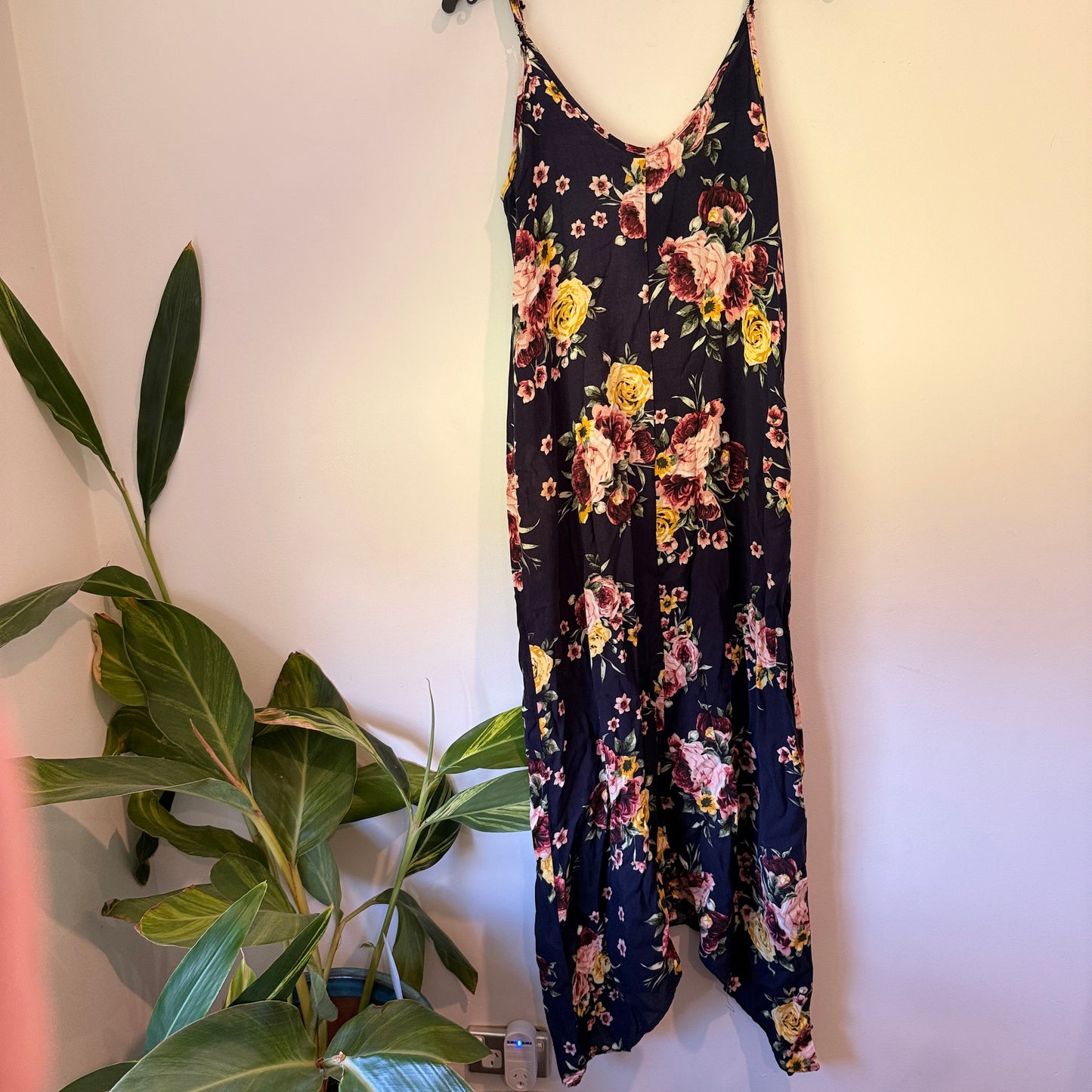 Cherry Lane Australia Strappy Maxi Dress Floral Navy