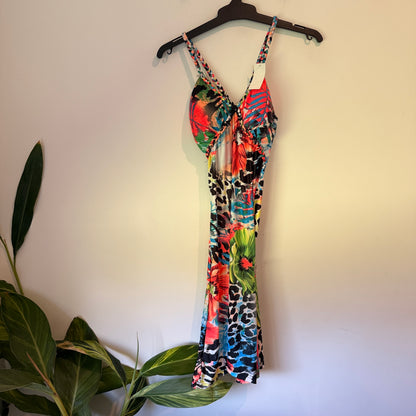 NF Multi Colour Braided Strap Maxi Dress