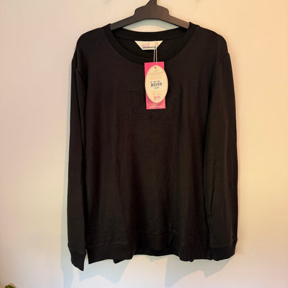 Peter Alexander Black Logo Sweatshirt Size L
