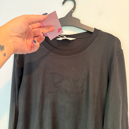 Peter Alexander Black Logo Sweatshirt Size L