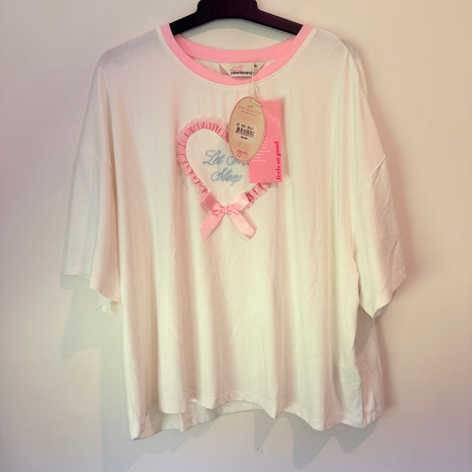 Peter Alexander Let Me Sleep Heart Tee Size XL