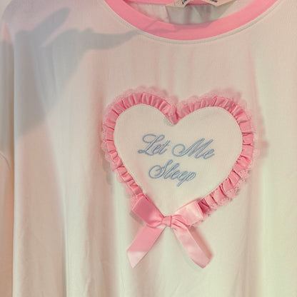 Peter Alexander Let Me Sleep Heart Tee Size XL