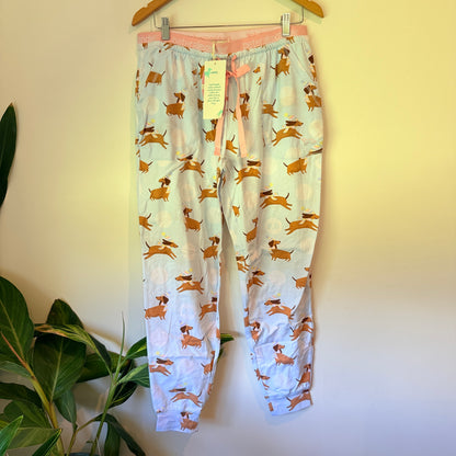 Peter Alexander Dachshund Print Pyjama Pants Size L
