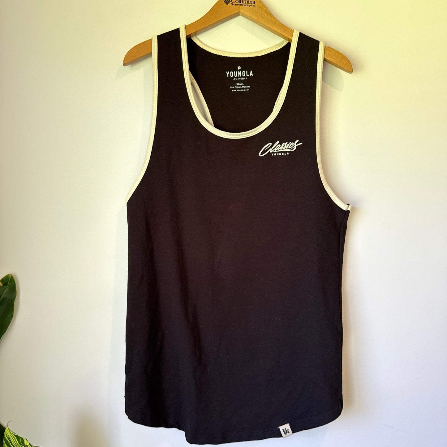 YOUNGLA 'Classics' Contrast Trim Tank Top - Size Small