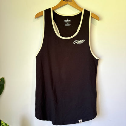 YOUNGLA 'Classics' Contrast Trim Tank Top - Size Small
