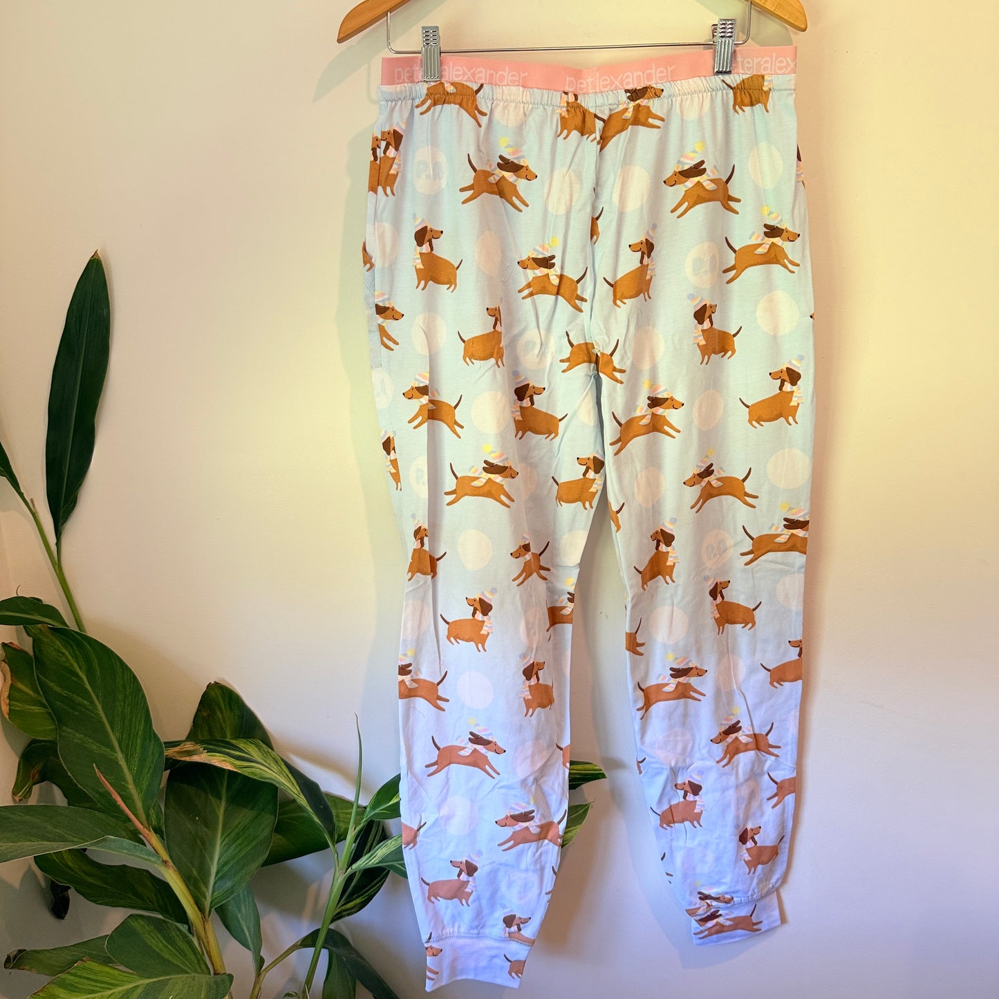 Peter Alexander Dachshund Print Pyjama Pants Size L
