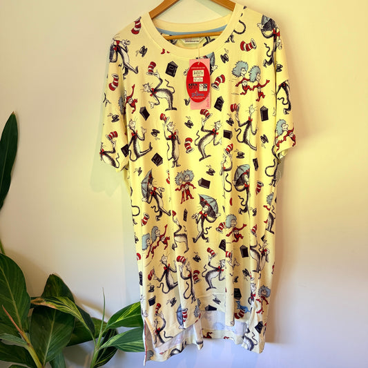 Peter Alexander Dr Seuss Print Sleep Tee Size XL