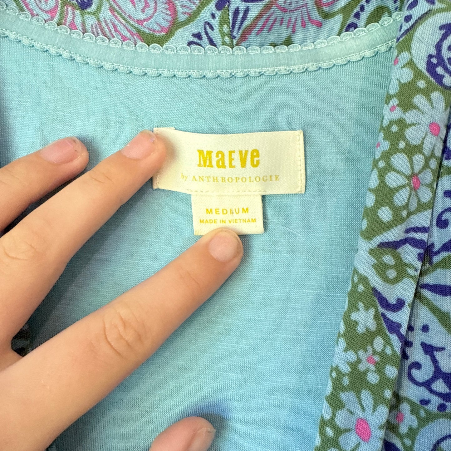 MAEVE BY ANTHROPOLOGIE Floral/Paisley Maxi Dress - Size Medium