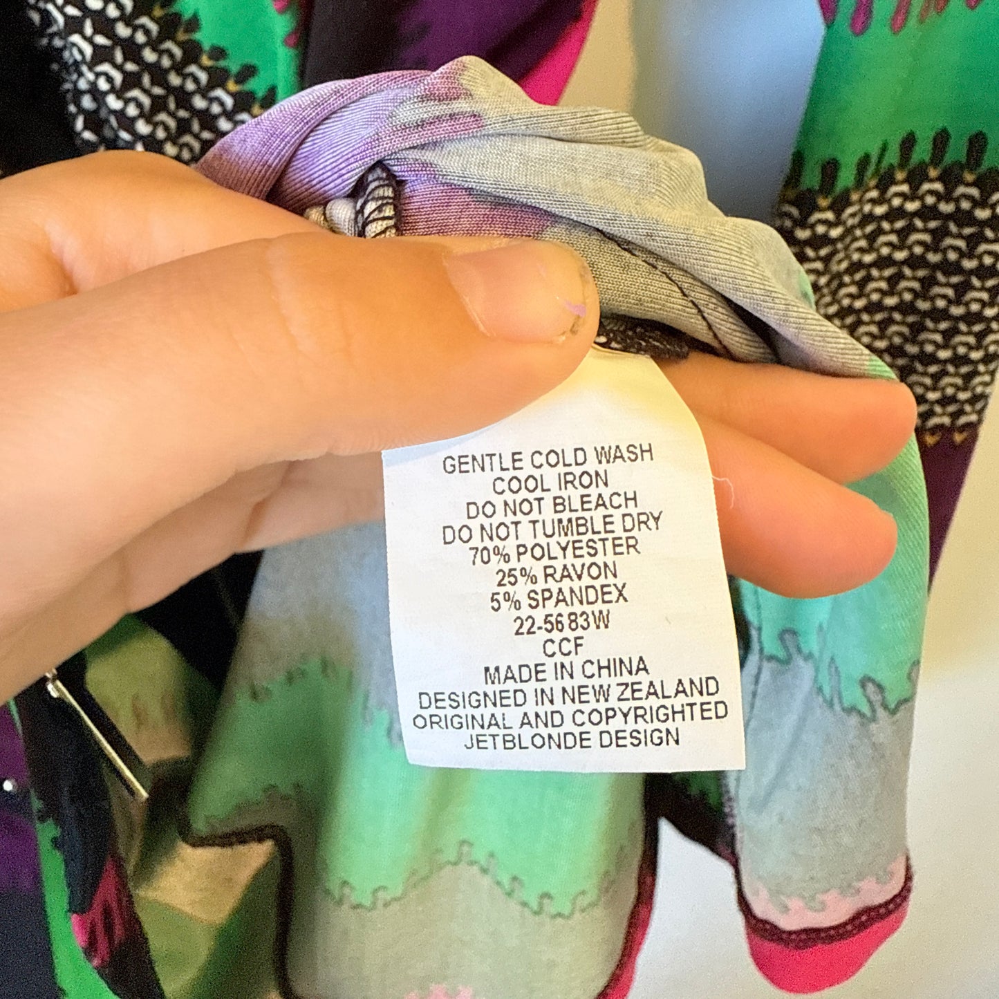 JETBLONDE Long Zip Front Tunic - Size 16