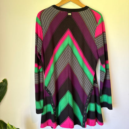 JETBLONDE Long Zip Front Tunic - Size 16