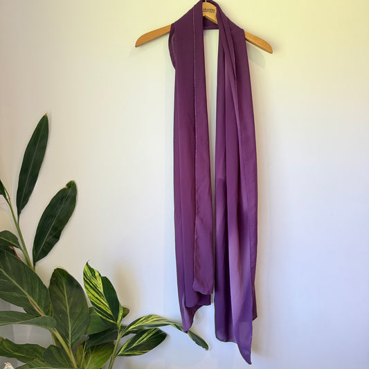 Plain Dark Lilac Scarf