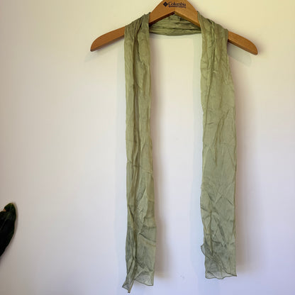 Sheer Light Green Scarf