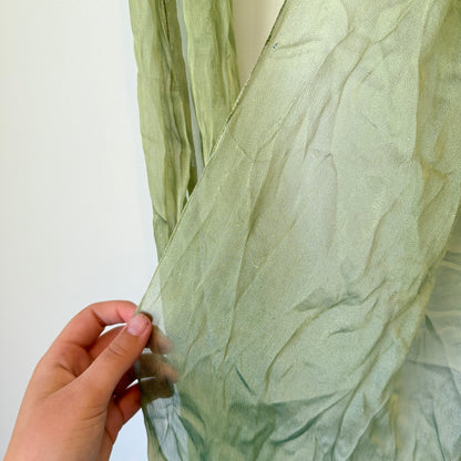 Sheer Light Green Scarf