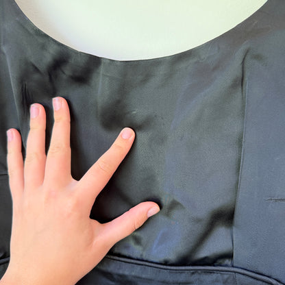 Brand Unknown Size U/Arm 43cm Black Sleeveless Sheath Dress