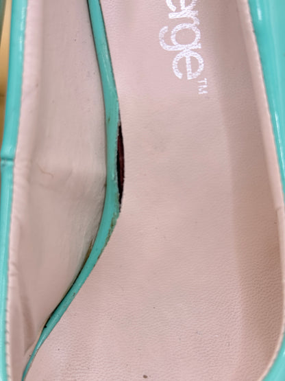 Emerge Patent Pointed Heels Turquoise Size 9