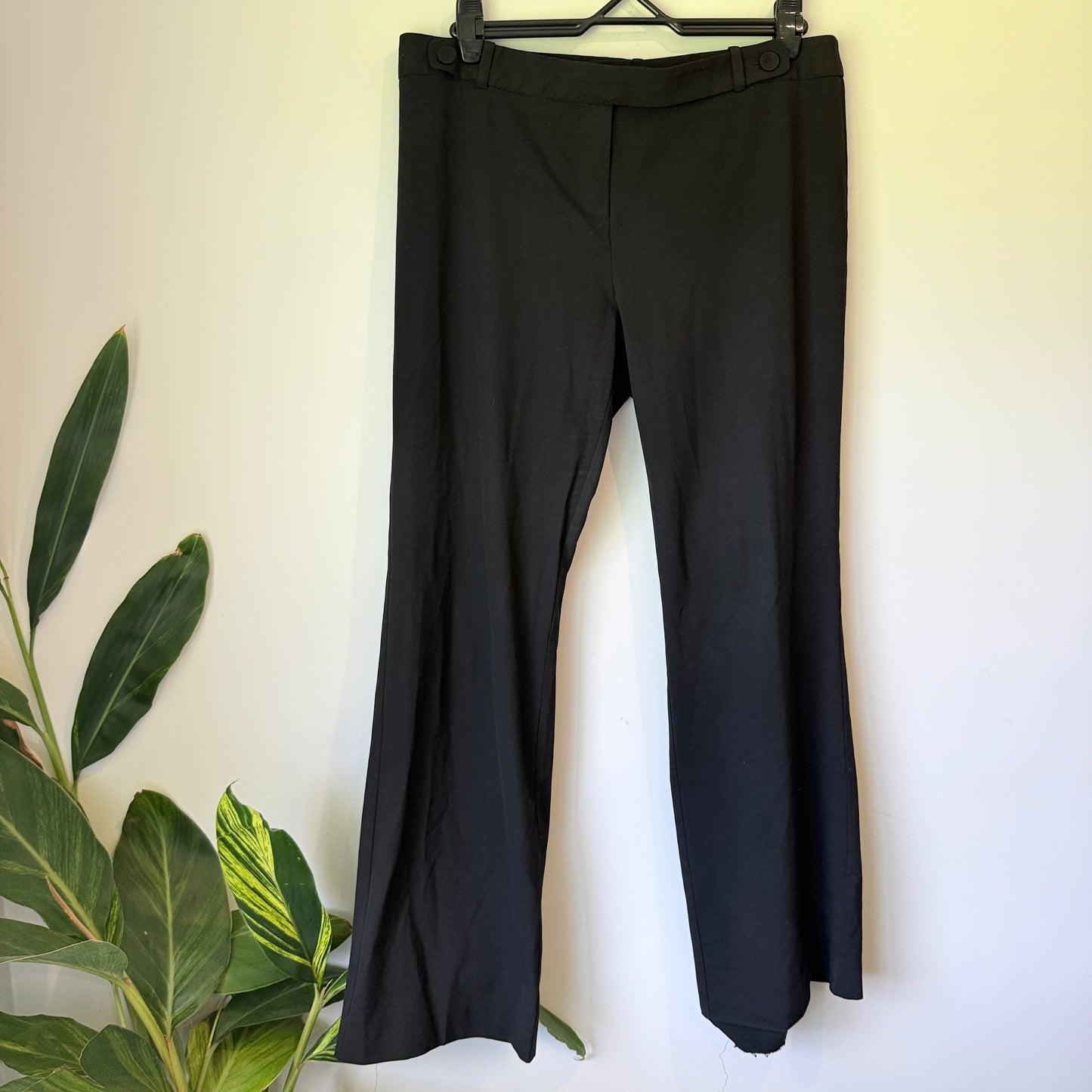 Veronika Maine Size 14 Black Wide-Leg Trousers