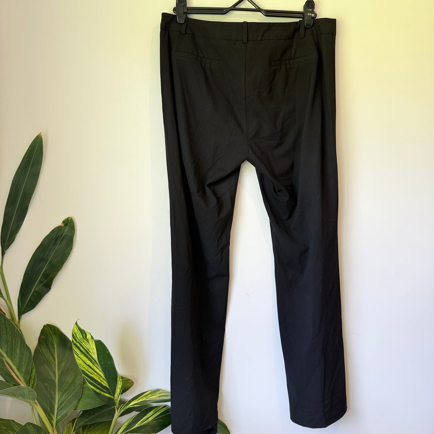 Veronika Maine Size 14 Black Wide-Leg Trousers