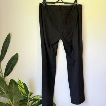 Veronika Maine Size 14 Black Wide-Leg Trousers