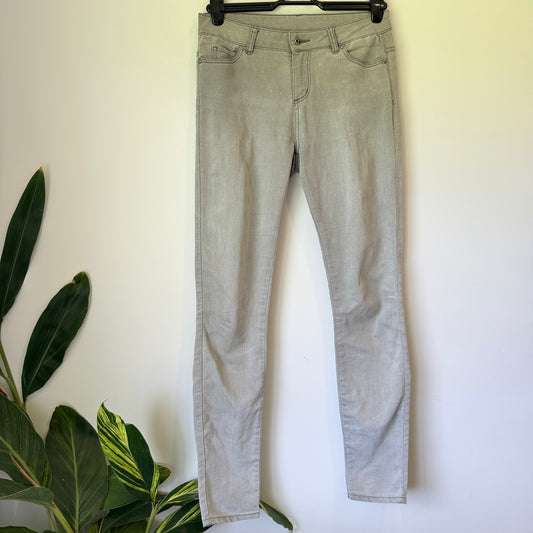 Witchery Size 10 Grey Slim-Fit Jeans