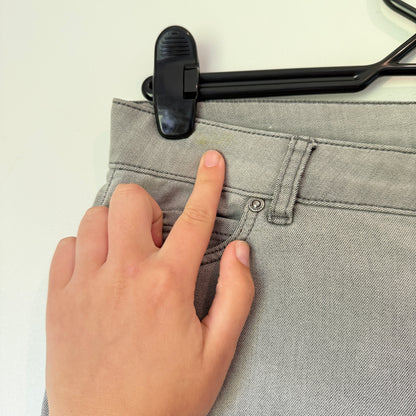 Witchery Size 10 Grey Slim-Fit Jeans