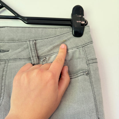 Witchery Size 10 Grey Slim-Fit Jeans