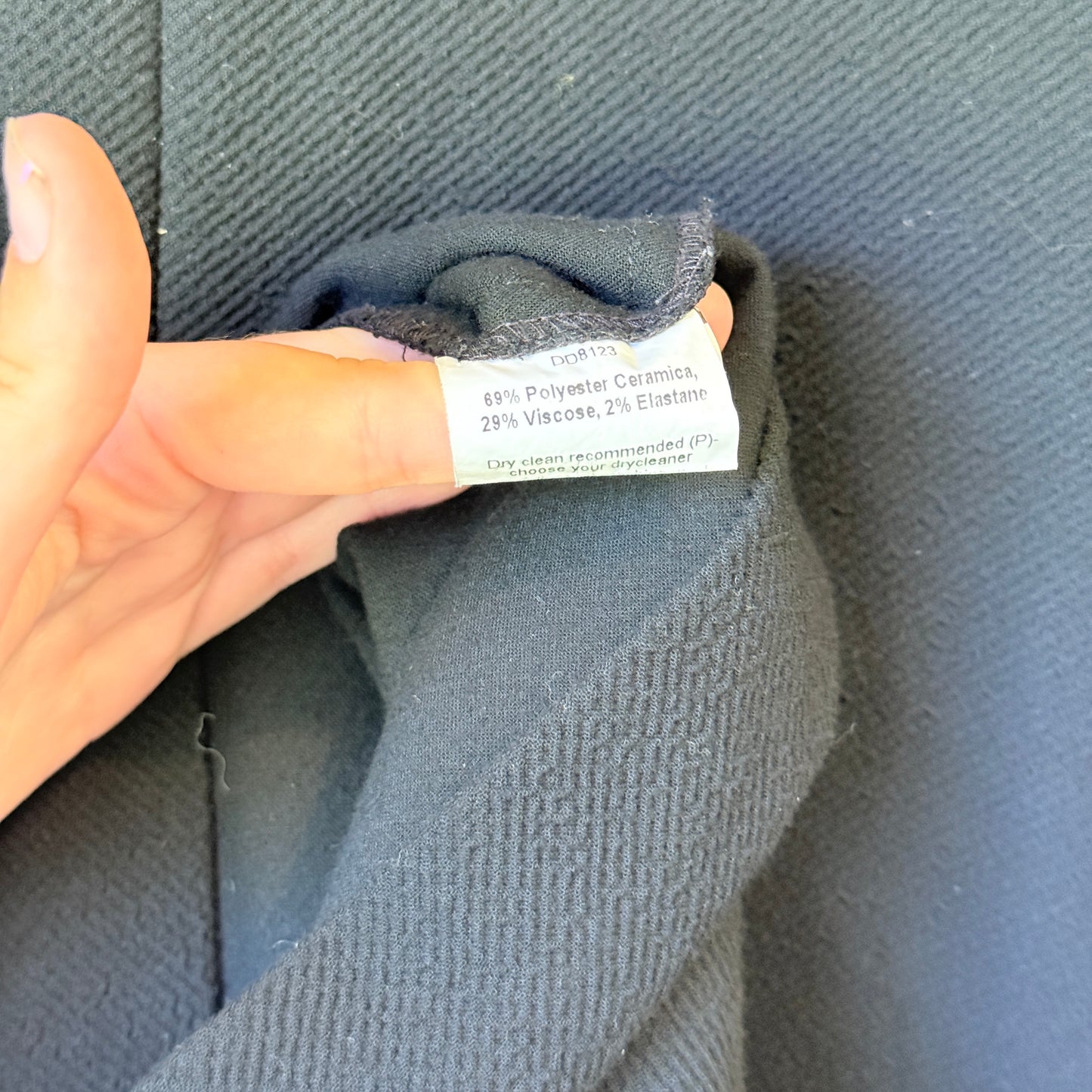 Gregory Size 12 Black Sleeveless V-Neck Dress