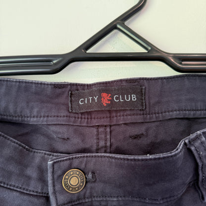 City Club Size W40xL30 Black Men's Denim Jeans