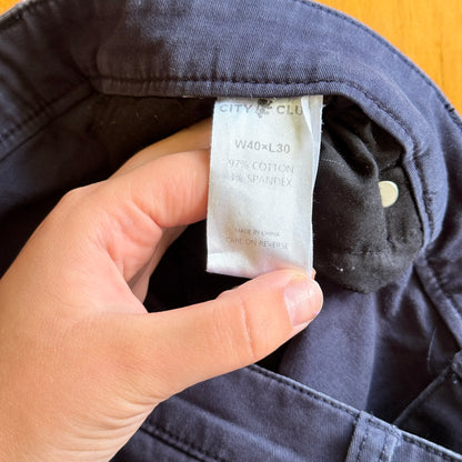 City Club Size W40xL30 Black Men's Denim Jeans