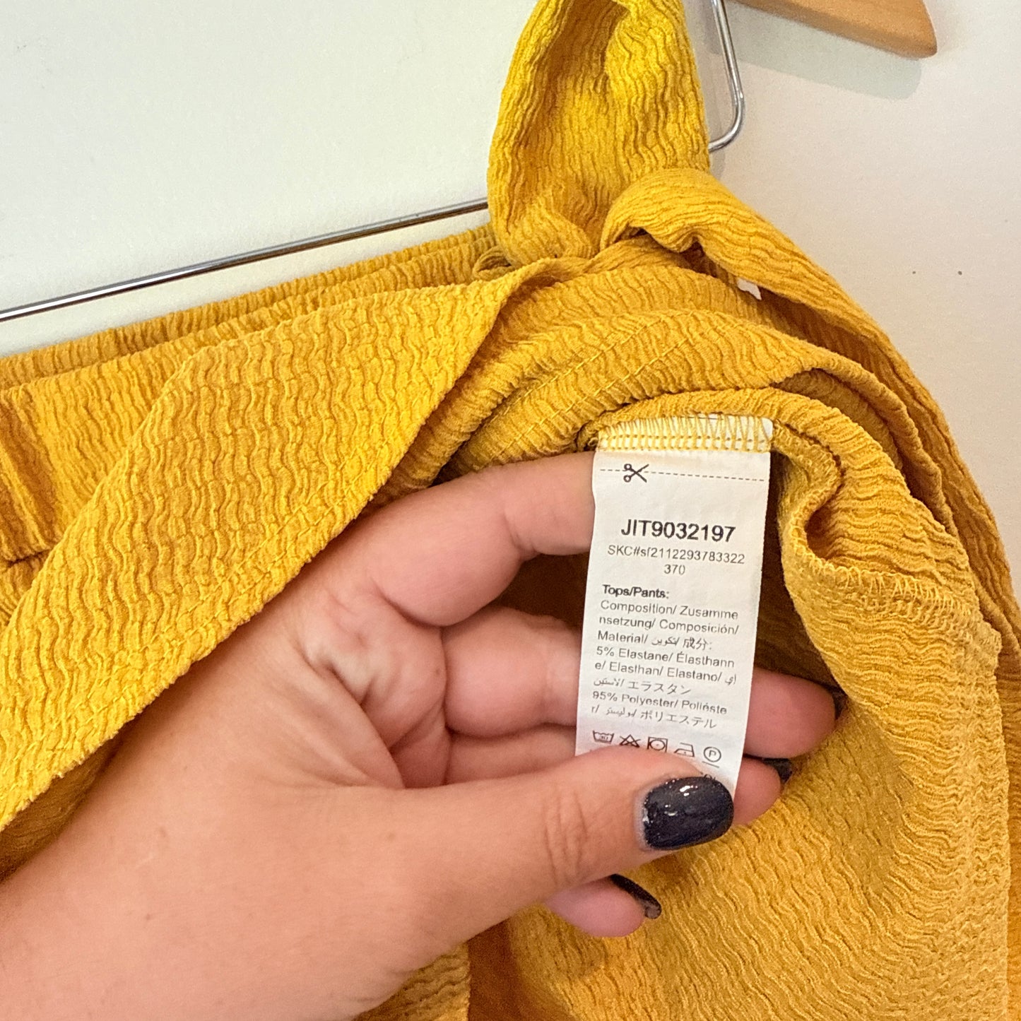 Shein Curve Size 1XL Yellow Wrap Skort