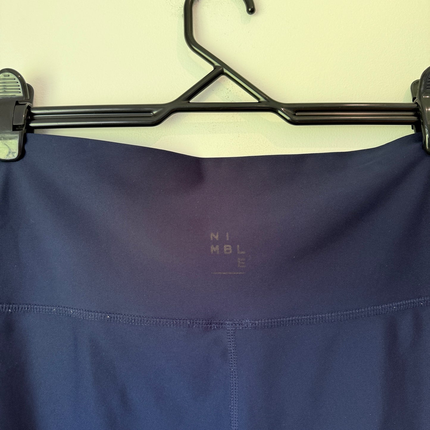 Nimble Size 12 Activewear Laser Cut Legging in Navy Blue