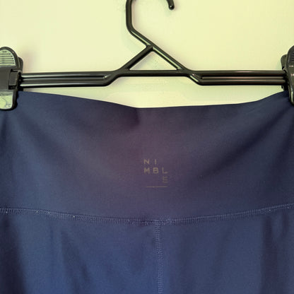 Nimble Size 12 Activewear Laser Cut Legging in Navy Blue
