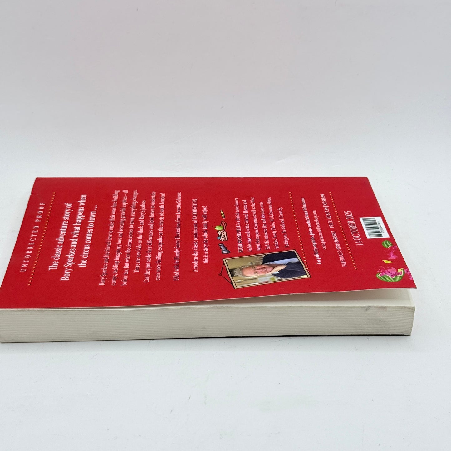 Rory Sparkes and the Elephant in the Room (Uncorrected Proof)  by Hugh Bonneville