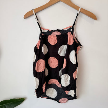 Max Cares Size L/14 Polka Dot Sleeveless Top