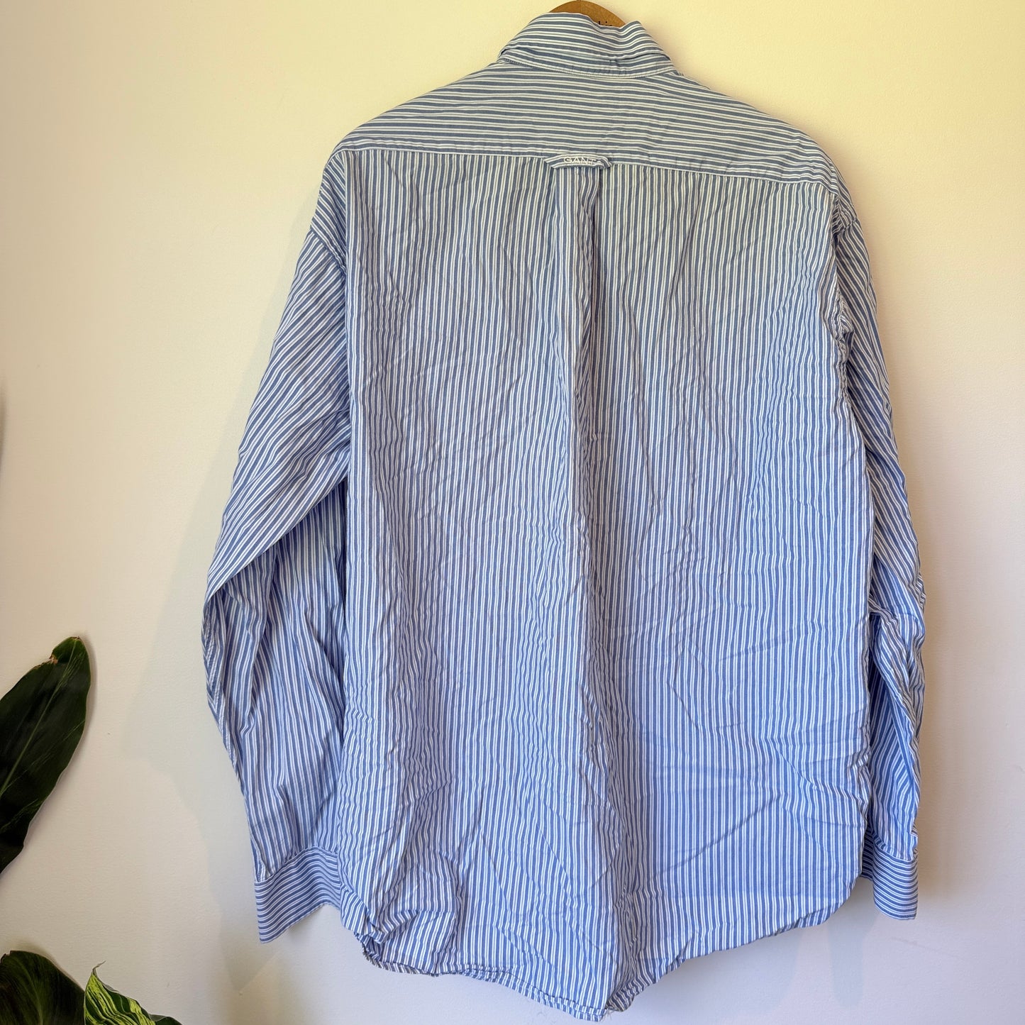 Newport Poplin GANT Size L Long Sleeve Striped Shirt