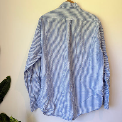 Newport Poplin GANT Size L Long Sleeve Striped Shirt