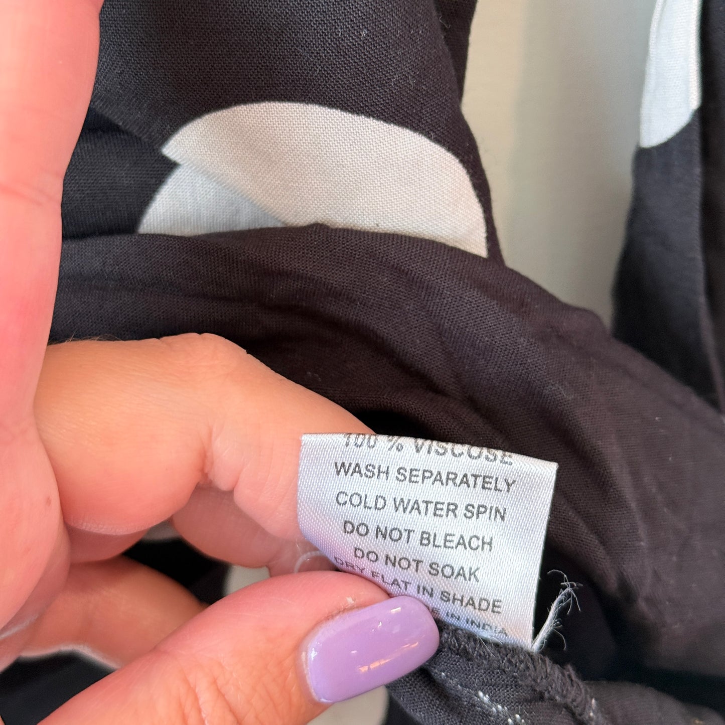 Here & Now Size S Polka Dot Long-Sleeved Blouse