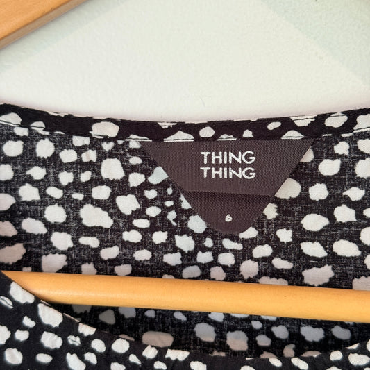 Thing Thing Size 6 Printed Mini Dress