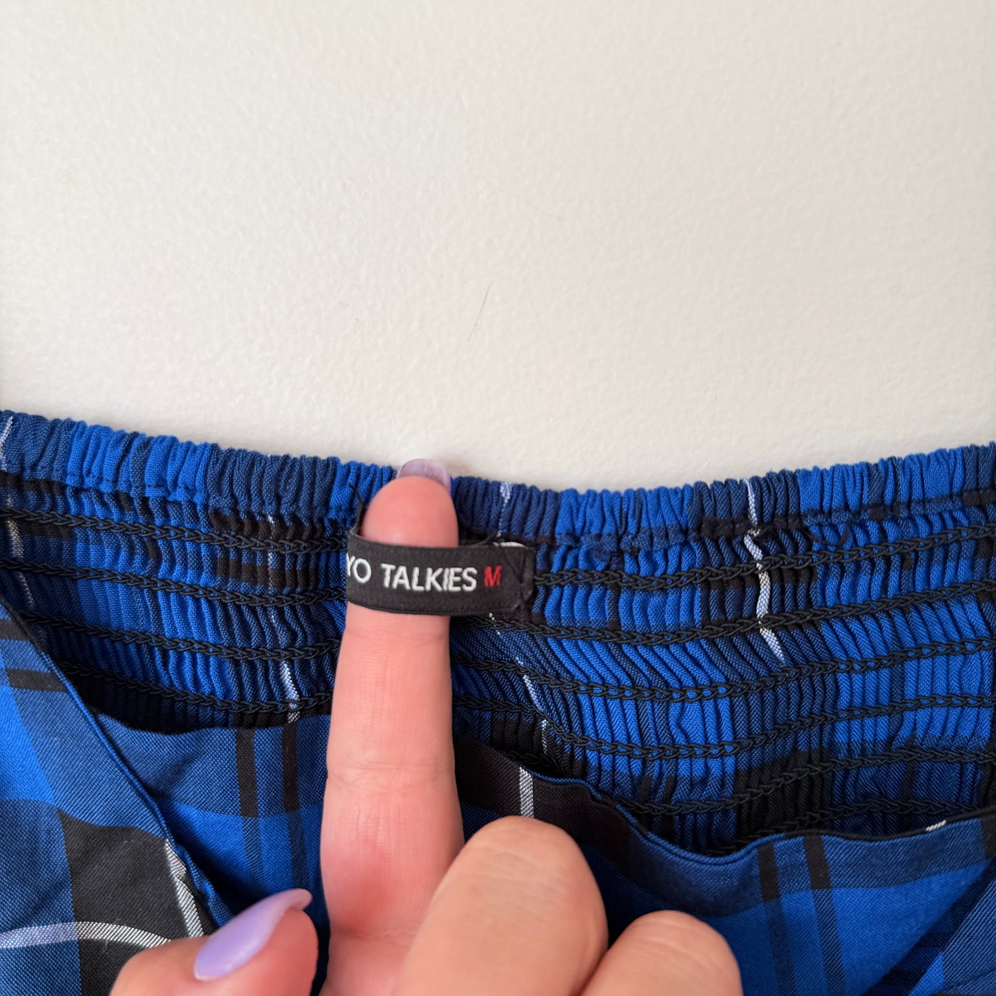 Tokyo Talkies Size M Checkered Top