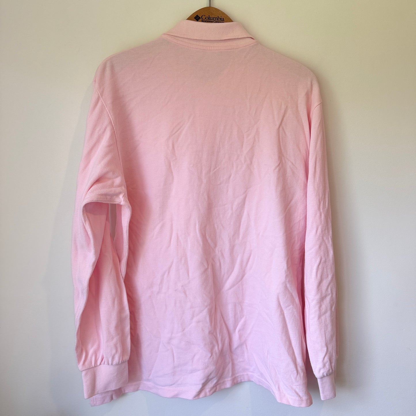 Brand Unknown Size U/Arm 53cm Long-Sleeved Pink Polo Shirt