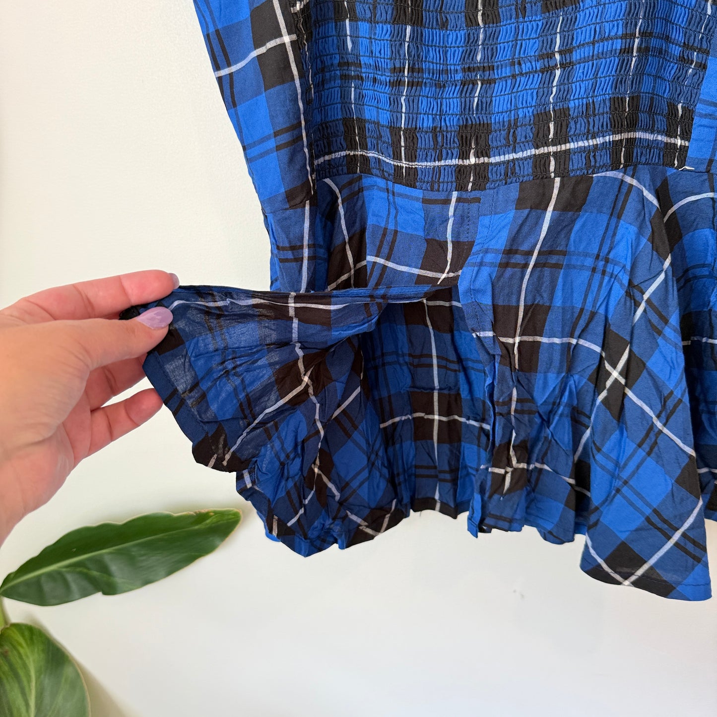 Tokyo Talkies Size M Checkered Top