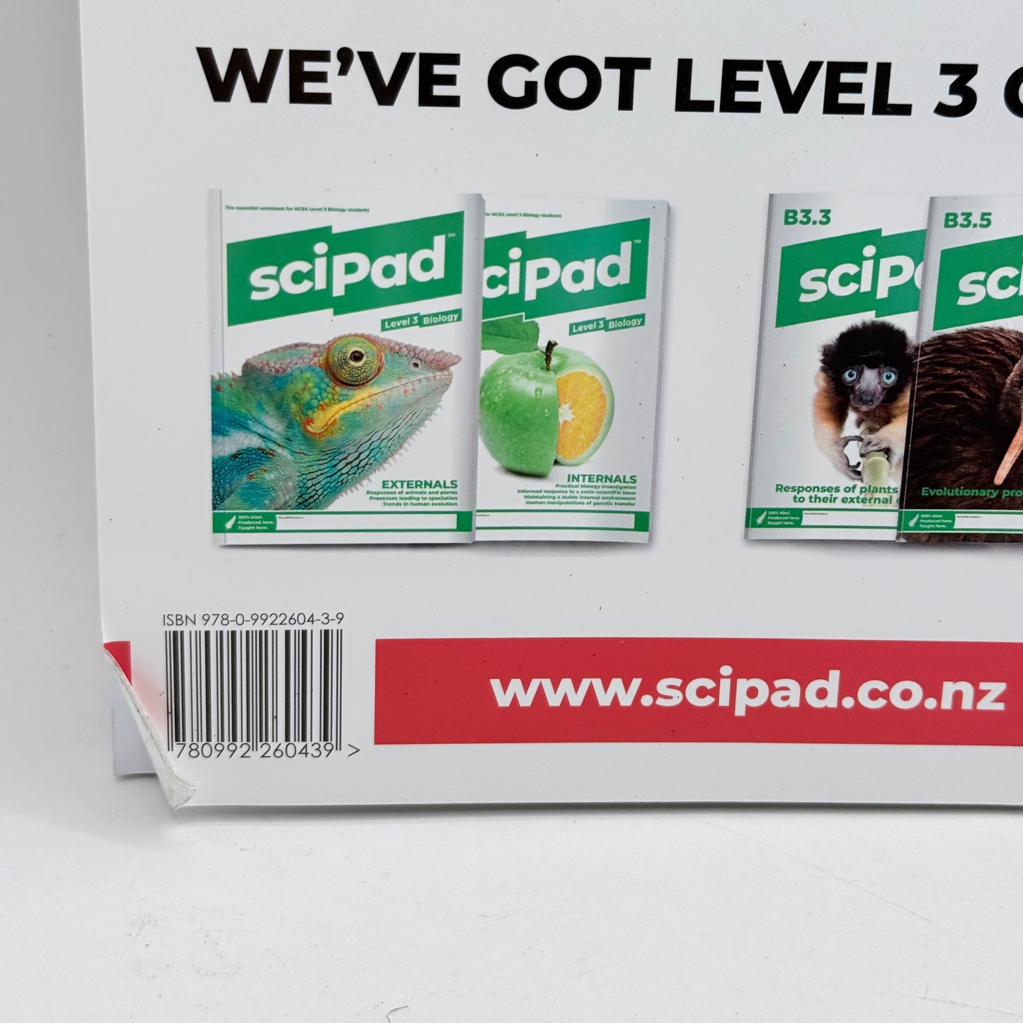 sciPAD Level 2 Biology Internals