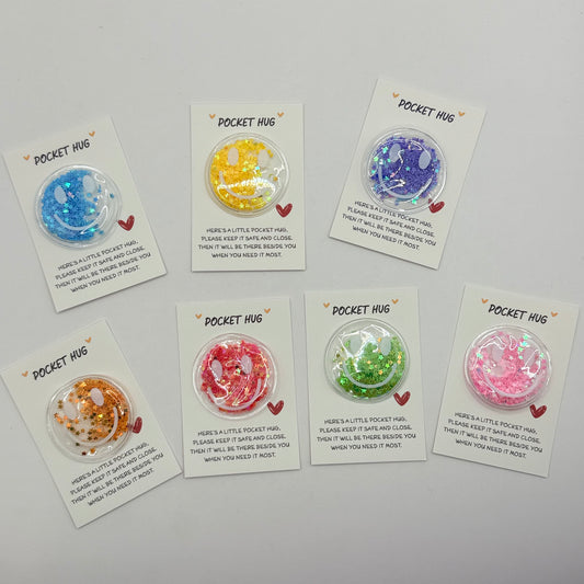A little pocket hug token - gift giving original photo - what’s new stationery