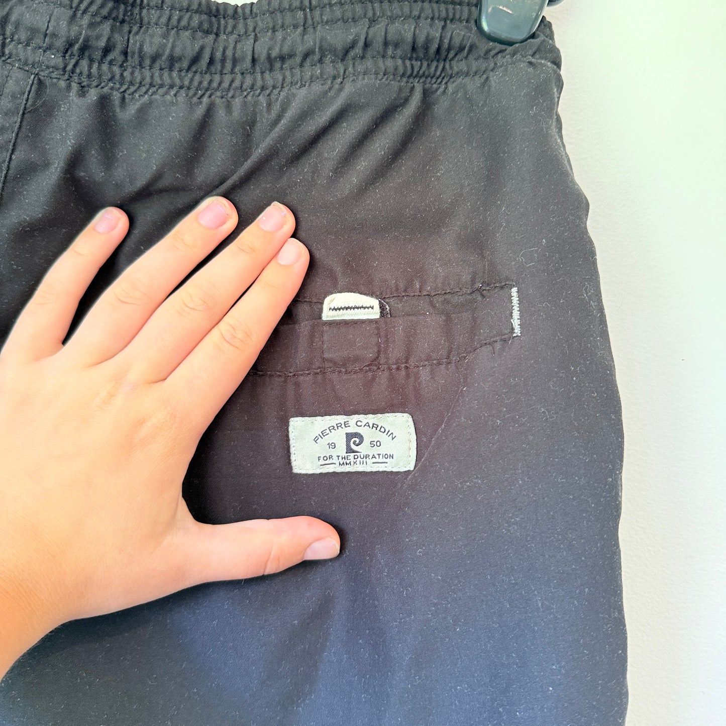 Pierre Cardin Size S Black Swim Shorts